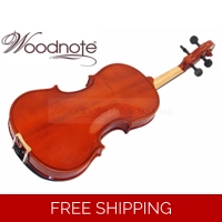 Woodnote VB-290 Beautiful Flamed Back Violin Fiddle / Free String Set